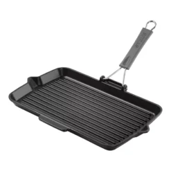 Grill En Fonte Rectangulaire Avec Poignée Rabattable STAUB