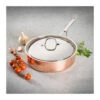 B´Chef Sauteuse Cuivre Couvercle Inox Baumalu D28