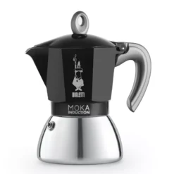 BIALETTI Moka Induction Cafetière Italienne En Aluminium 6 Tasses Noire