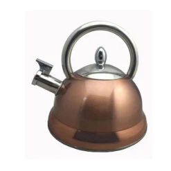 Bouilloire Inox à Sifflet Coloris Cuivre 2.7 L