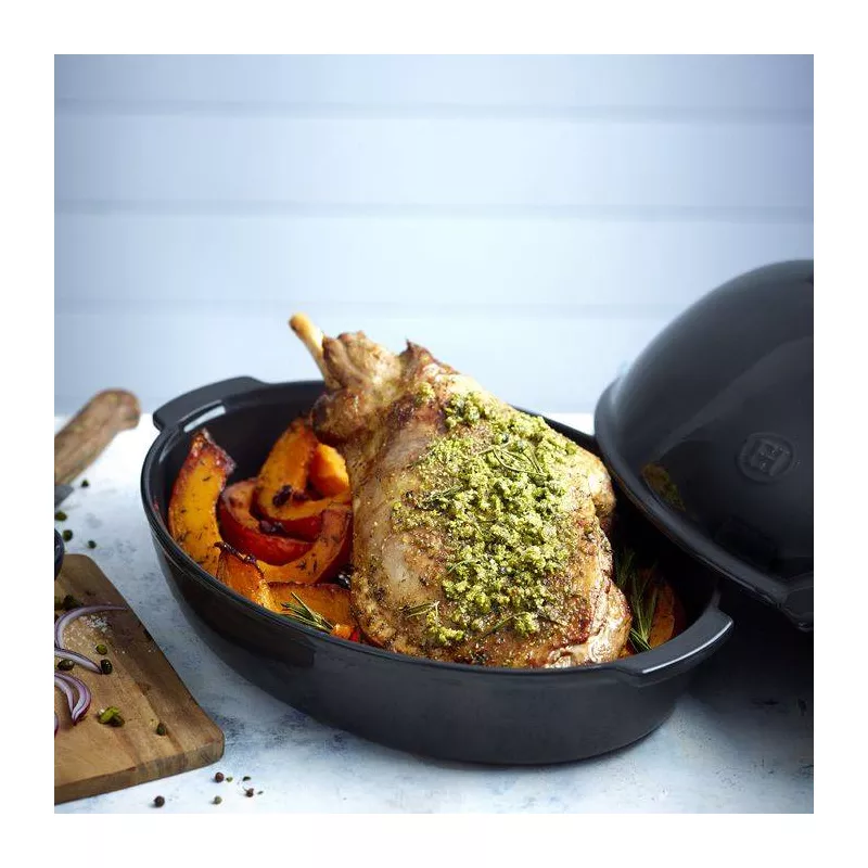 Brique à Rôtir XL Plat à Poulet Emile HENRY Noir Fusain VPC 3 Brique à Rôtir XL Plat à Poulet Emile HENRY Noir Fusain VPC – Image 3