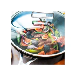 Castel´Pro Sauteuse Aluminium Revêtue Couvercle Verre Exceliss + CRISTEL D24 -BEKA Soldes Magasin castelpro sauteuse aluminium revetue couvercle verre exceliss cristel d24 5