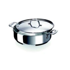 CHEF Cocotte Inox 2 Anses + Couvercle Inox BEKA D28
