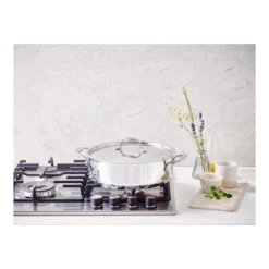 CHEF Cocotte Inox 2 Anses + Couvercle Inox BEKA D28 -BEKA Soldes Magasin chef cocotte inox 2 anses couvercle inox beka d28 5