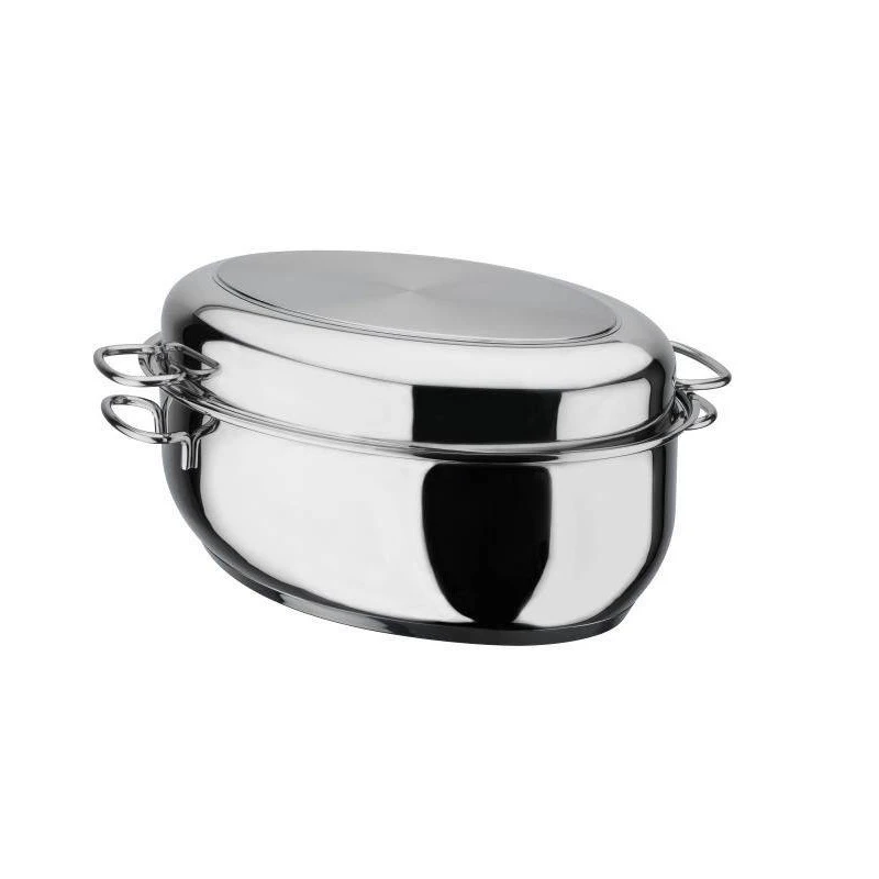 Cocotte Daubière Double Rôtissoire Inox Induction 38 X 25 GSW 5 Cocotte Daubière Double Rôtissoire Inox Induction 38 X 25 GSW – Image 5