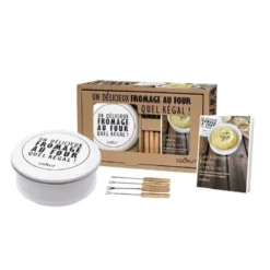 Coffret Cadeau Fromage Fondu Cheese Baker Cookut Blanc