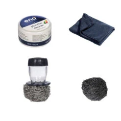 Coffret Nettoyage Boules Inox Avec Support Pâte D'argile Chiffon Microfibre ENO -BEKA Soldes Magasin coffret nettoyage boules inox avec support pate d argile chiffon microfibre eno 2