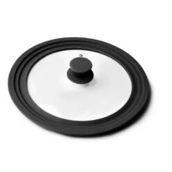 Couvercle Multidiamètre En Verre Silicone Avec Trous Vapeur Cm 28/30/32
