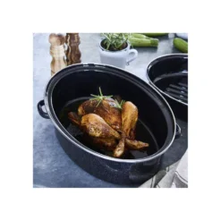 DAUBIERE Rôtissoire Cocotte Roaster Ovale Acier Emaillé BAUMALU NOIR D42 -BEKA Soldes Magasin daubiere rotissoire cocotte roaster ovale acier emaille baumalu noir d42 3