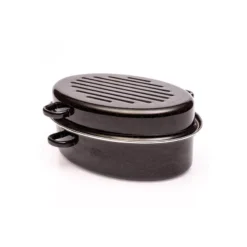 DAUBIERE Rôtissoire Cocotte Roaster Ovale Acier Emaillé BAUMALU NOIR D42 -BEKA Soldes Magasin daubiere rotissoire cocotte roaster ovale acier emaille baumalu noir d42 4
