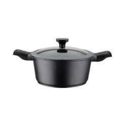 EASY CLICK Faitout Fonte Aluminium Aspect Pierre Poignées Amovibles Induction GSW D20