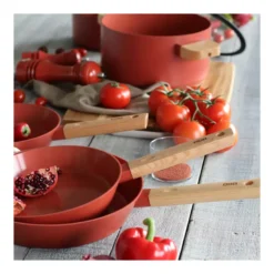 ECTOR Poêle Revêtue Céramique Paprika Induction Manche Bois D28 24 ECTOR Poêle Revêtue Céramique Paprika Induction Manche Bois D28 -BEKA Soldes Magasin ector poele revetue ceramique paprika induction manche bois d28 10