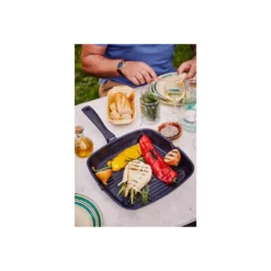 ENERGY Poêle à Griller Induction Fonte Aluminium Anti-adhérent Céramique D28 BEKA