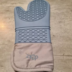 Gant à Four En Coton Et Silicone DOTZ Bleu Et Gris -BEKA Soldes Magasin gant a four en coton et silicone dotz bleu et gris 3
