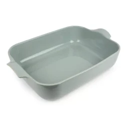 GOURMANDE Plat à Four En Céramique Rectangle 40x27 BRETAGNE CERAMIQUE INDUSTRIE Vert Amande