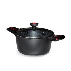 Granit PRO Faitout Fonte Aluminium Aspect Pierre Manche Amovible Induction D24