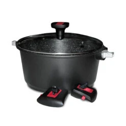 Granit PRO Faitout Fonte Aluminium Aspect Pierre Manche Amovible Induction D24 7 Granit PRO Faitout Fonte Aluminium Aspect Pierre Manche Amovible Induction D24 -BEKA Soldes Magasin granit pro faitout fonte aluminium aspect pierre manche amovible induction d24 3