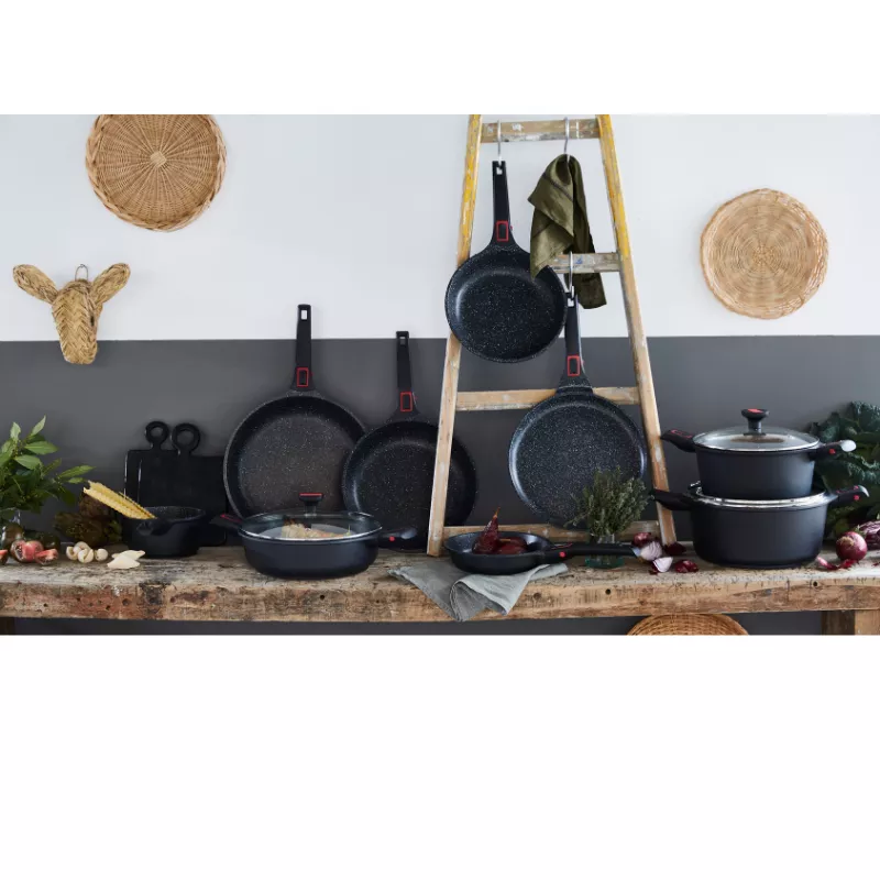 Granit PRO Faitout Fonte Aluminium Revêtement Céramique Induction D26 5 Granit PRO Faitout Fonte Aluminium Revêtement Céramique Induction D26 – Image 5