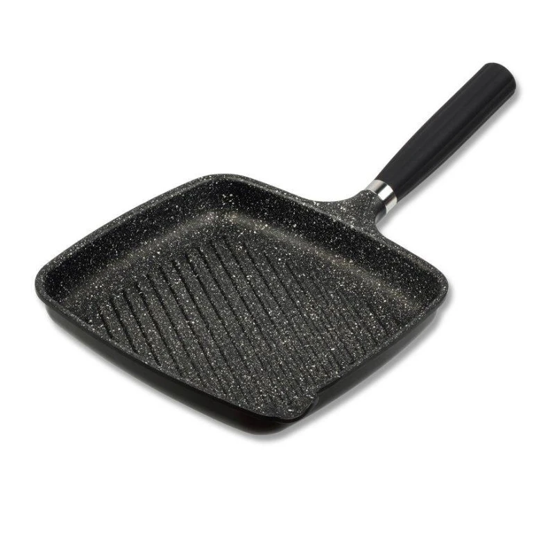 JULIENNE GRANIT Poêle à Griller 26x35 Fonte Aluminium Aspect Pierre Manche Amovible INDUCTION 3 JULIENNE GRANIT Poêle à Griller 26x35 Fonte Aluminium Aspect Pierre Manche Amovible INDUCTION – Image 3