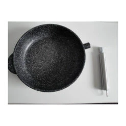 JULIENNE GRANIT Sauteuse En Fonte Aluminium Aspect Pierre Avec Couvercle Et Manche Amovible INDUCTION D24 -BEKA Soldes Magasin julienne granit sauteuse en fonte aluminium aspect pierre avec couvercle et manche amovible induction d24 11