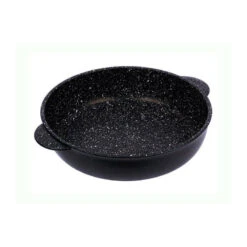 JULIENNE GRANIT Sauteuse En Fonte Aluminium Avec Couvercle Deux Anses En Verre Induction D28