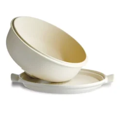 LE PAIN Coffret Cloche Moule à Pain Les Secrets D´Emile HENRY Coloris Lin -BEKA Soldes Magasin le pain coffret cloche moule a pain les secrets demile henry coloris lin 8