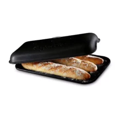 LE PAIN Moule à Baguettes D´Emile HENRY Noir Fusain VPC