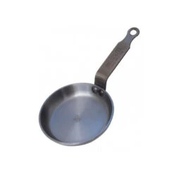 MINERAL Poêle à Blinis En Tôle D´acier Cire D´abeille De BUYER D 12 Cm