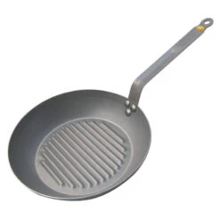 MINERAL Poêle GRILL En Tôle D´acier Cire D´abeille De BUYER D 26 Cm SC