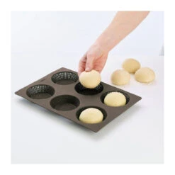 Lekue Moule à Petits Pains Ronds Individuels Silicone X 6 Lekué -BEKA Soldes Magasin moule a petits pains ronds individuels silicone x 6 lekue 3