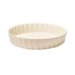Moule à Tarte Tourtière Haute Emile HENRY Blanc Argile D28 Cm -BEKA Soldes Magasin moule a tarte tourtiere haute emile henry blanc argile d28 cm 2