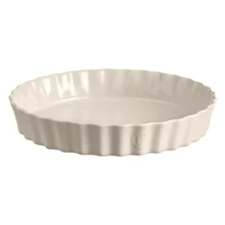 Moule à Tarte Tourtière Haute Emile HENRY Blanc Argile D32 Cm