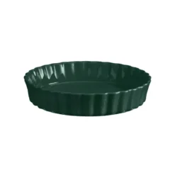 Moule à Tarte Tourtière Haute Emile HENRY Vert Cèdre D28 Cm
