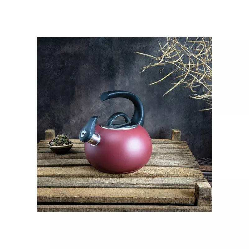 NEPTUNE Bouilloire à Sifflet Inox Induction CRISTEL 1,9L Rouge 1 NEPTUNE Bouilloire à Sifflet Inox Induction CRISTEL 1,9L Rouge