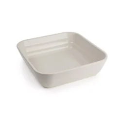 ONDINE Plat à Four En Céramique Carré 23 Cm BRETAGNE CERAMIQUE INDUSTRIE Blanc écru