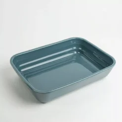 ONDINE Plat à Four Rectangle 28cm BRETAGNE CERAMIQUE Bleu De Prusse