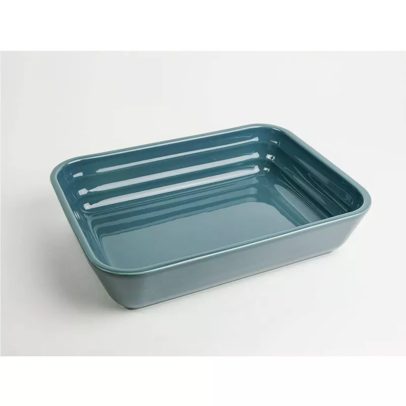 ONDINE Plat à Four Rectangle 33 Cm BRETAGNE CERAMIQUE Bleu De Prusse 2 ONDINE Plat à Four Rectangle 33 Cm BRETAGNE CERAMIQUE Bleu De Prusse – Image 2