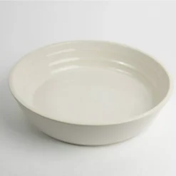 ONDINE Plat Rond D28cm BRETAGNE CERAMIQUE INDUSTRIE Ecru