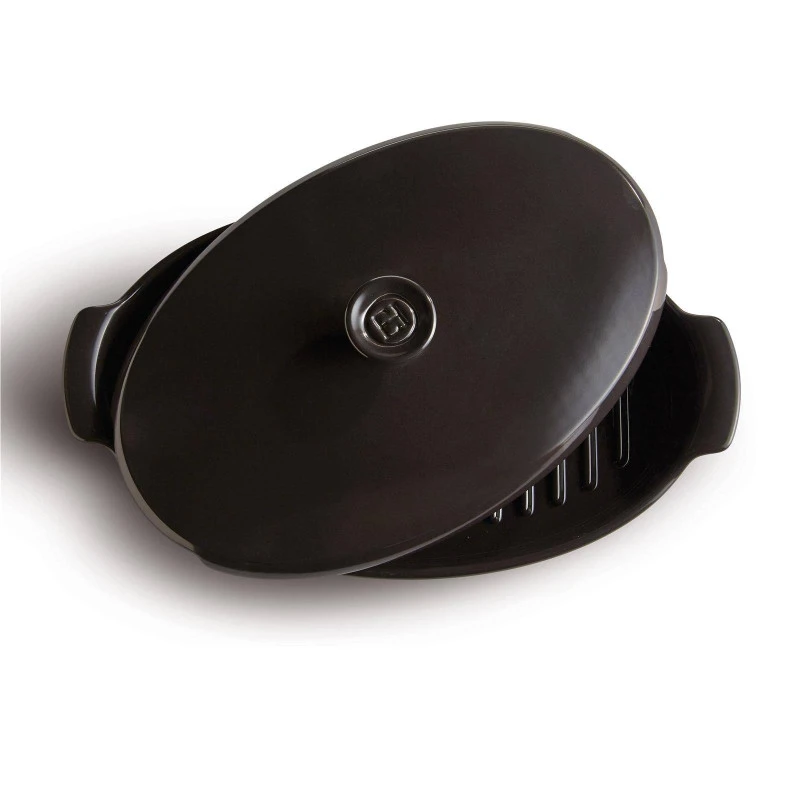 Papillote Plat à Four Poisson Emile HENRY NOIR Fusain 2 Papillote Plat à Four Poisson Emile HENRY NOIR Fusain – Image 2