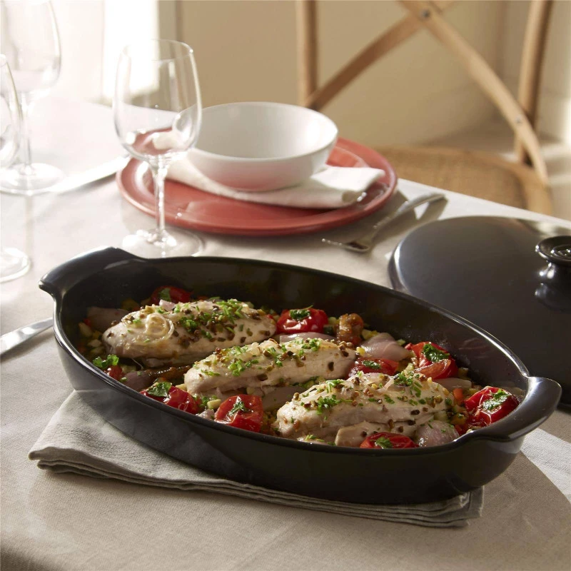 Papillote Plat à Four Poisson Emile HENRY NOIR Fusain 8 Papillote Plat à Four Poisson Emile HENRY NOIR Fusain – Image 8