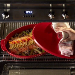 Papillote Plat à Four Poisson Emile HENRY Rouge Grand Cru -BEKA Soldes Magasin papillote plat a four poisson emile henry rouge grand cru 9