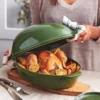 Petite Brique à Rôtir Plat à Poulet Emile HENRY Vert Laurier