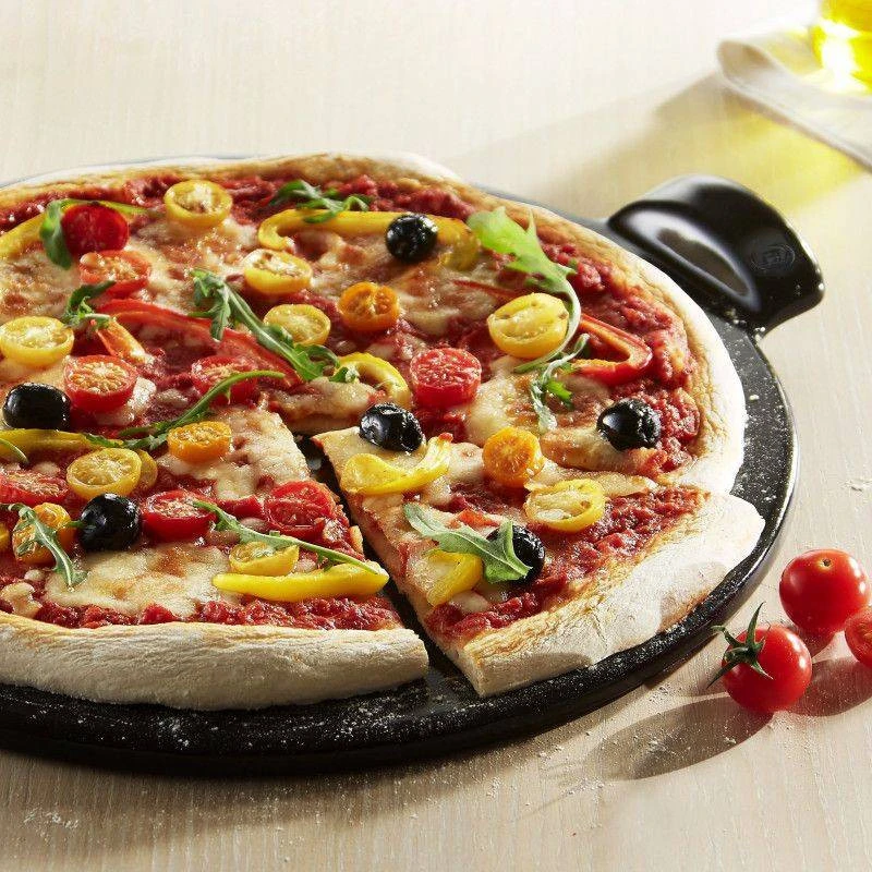PIZZA Stone 36cm Four BBQ Emile HENRY Fond Lisse Rouge Coquelicot 12 PIZZA Stone 36cm Four BBQ Emile HENRY Fond Lisse Rouge Coquelicot – Image 12