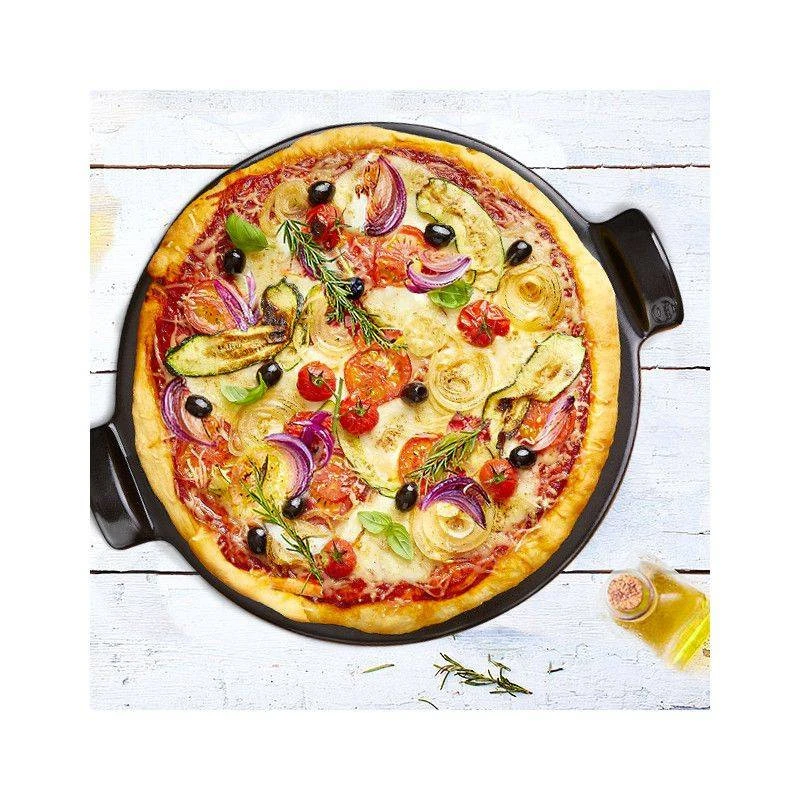 PIZZA Stone 36cm Four BBQ Emile HENRY Fond Lisse Rouge Coquelicot 11 PIZZA Stone 36cm Four BBQ Emile HENRY Fond Lisse Rouge Coquelicot – Image 11