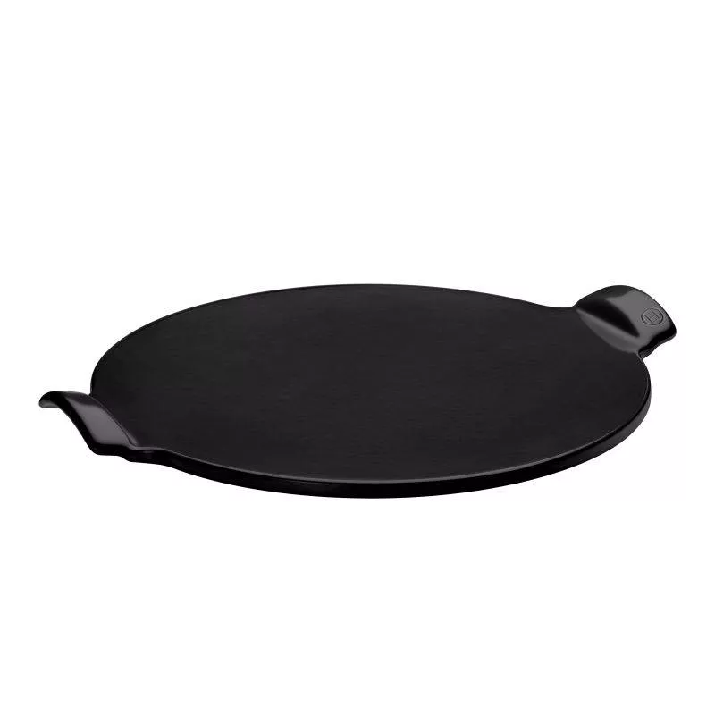 PIZZA Stone 36cm Four BBQ Emile HENRY Fond Lisse NOIR Mat 2 PIZZA Stone 36cm Four BBQ Emile HENRY Fond Lisse NOIR Mat – Image 2