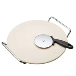 Kitchen Craft Plaque Pierre à Pizza Céramique Et Roulette D32 -BEKA Soldes Magasin plaque pierre a pizza ceramique et roulette d32 2