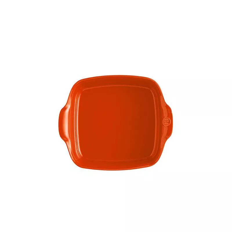 Plat à Four En Céramique Carré 28 X 23 Emile HENRY Orange Toscane 2 Plat à Four En Céramique Carré 28 X 23 Emile HENRY Orange Toscane – Image 2