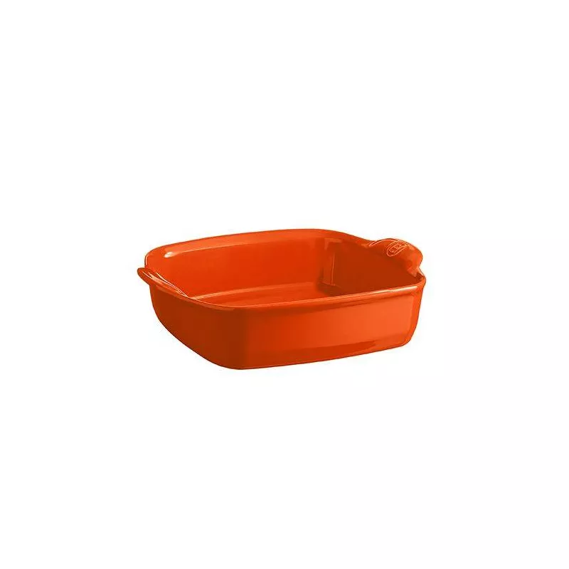 Plat à Four En Céramique Carré 28 X 23 Emile HENRY Orange Toscane 1 Plat à Four En Céramique Carré 28 X 23 Emile HENRY Orange Toscane