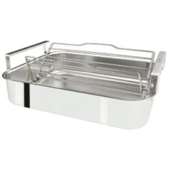 Plat à Four Plaque à Rôtir à Anses Larges + Grille Rectangle Trilaminé Inox Induction CRISTEL 40 Cm 16 Plat à Four Plaque à Rôtir à Anses Larges + Grille Rectangle Trilaminé Inox Induction CRISTEL 40 Cm -BEKA Soldes Magasin plat a four plaque a rotir a anses larges grille rectangle trilamine inox induction cristel 40 cm 6