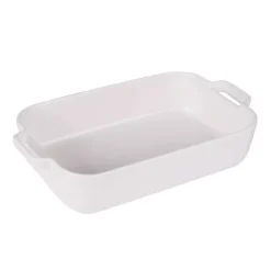 Plat à Four Rectangulaire Porcelaine Blanche 30.2x17.6x6.5